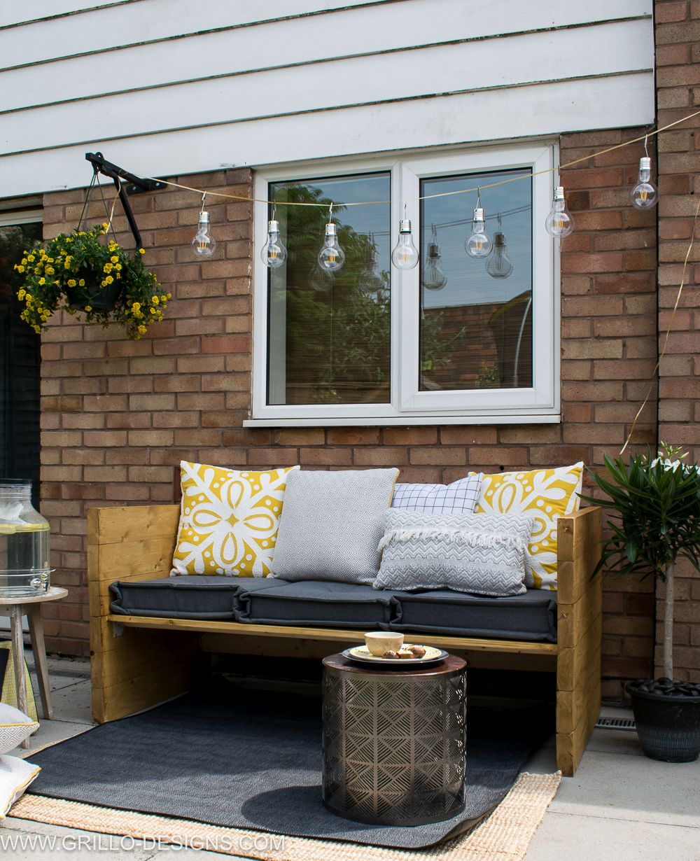 Garden outdoor sofa DIY from Wood