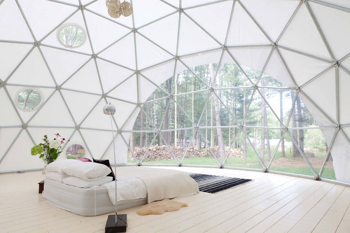 Geo Dome on Farm Upstate Catskills View