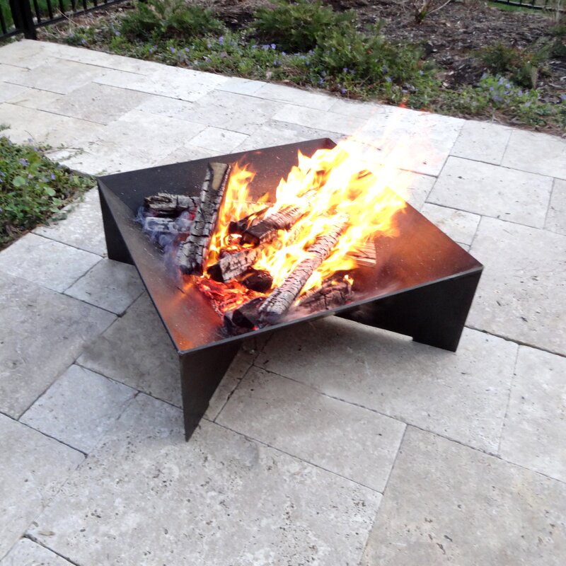 Geo Steel Wood Burning Fire Pit