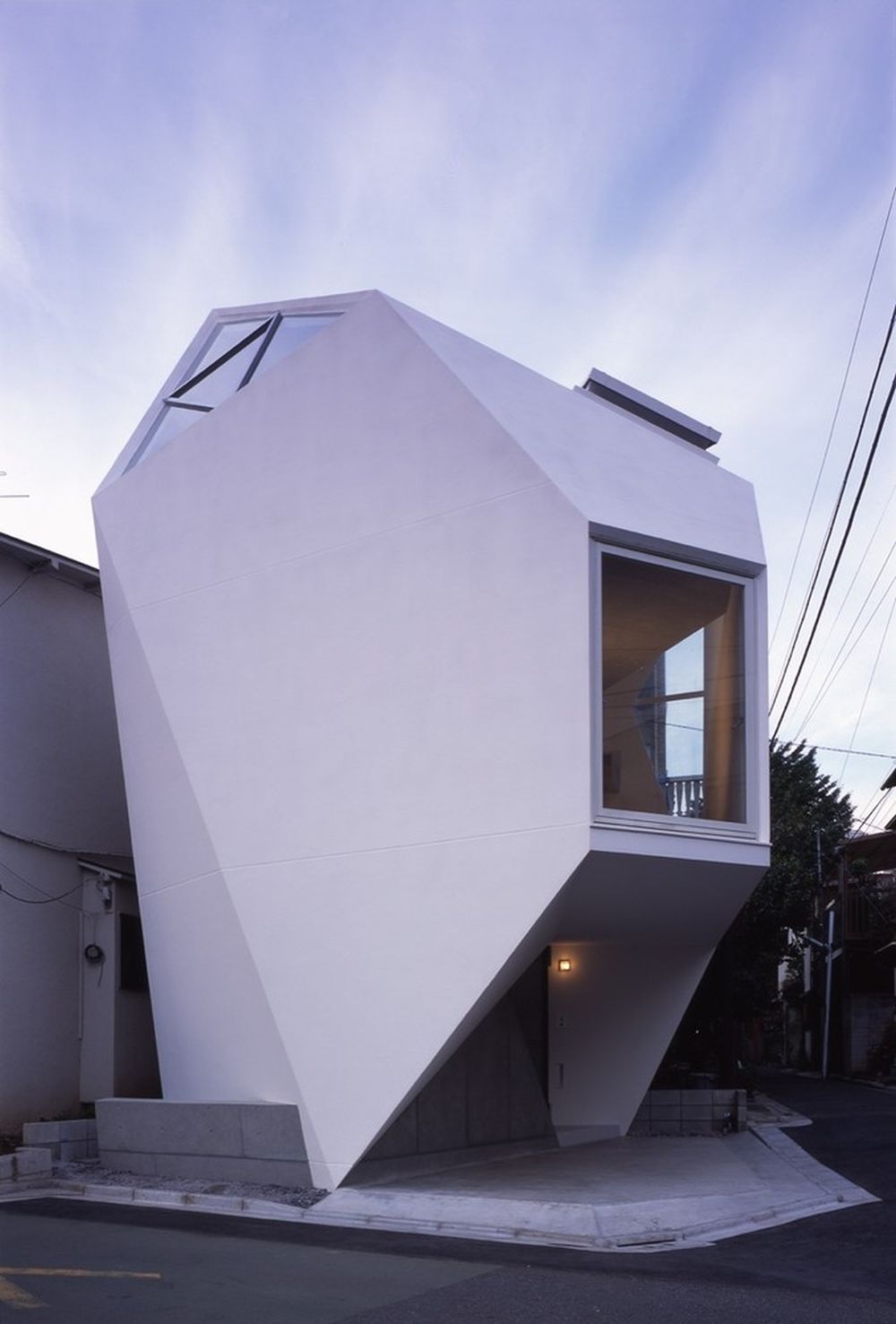 Geometric Micro concrete house Reflection of Mineral