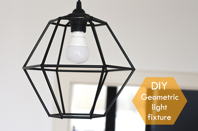 Geometric pendant light fixtures