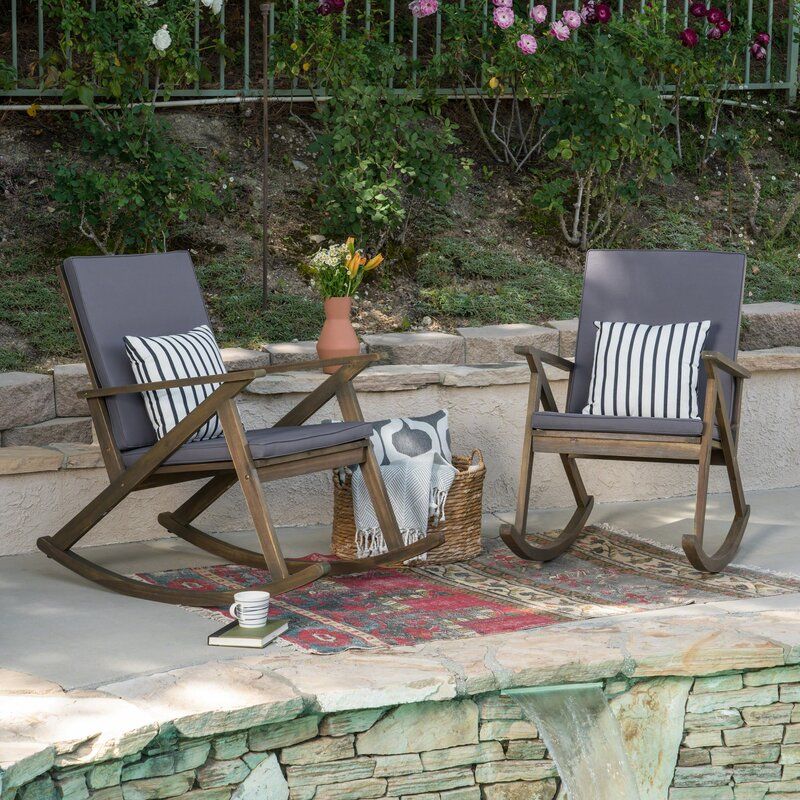 Gerling Outdoor Rocking Chair with Cushions