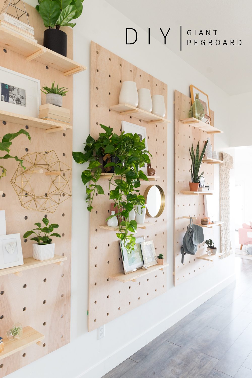 Giant Wooden Pegboard