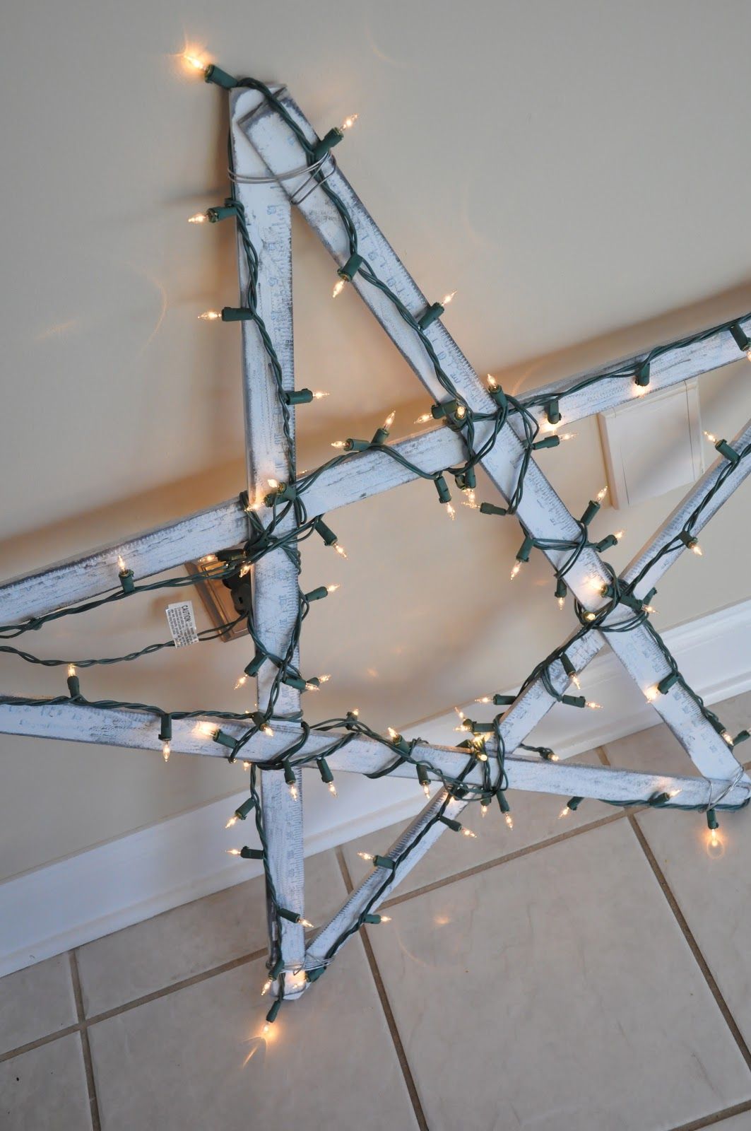 Giant star with lights