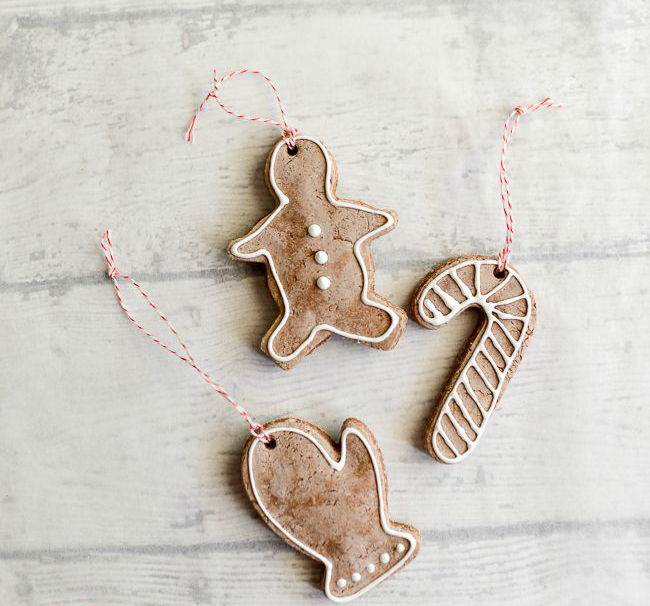 Gingerbread dough ornaments