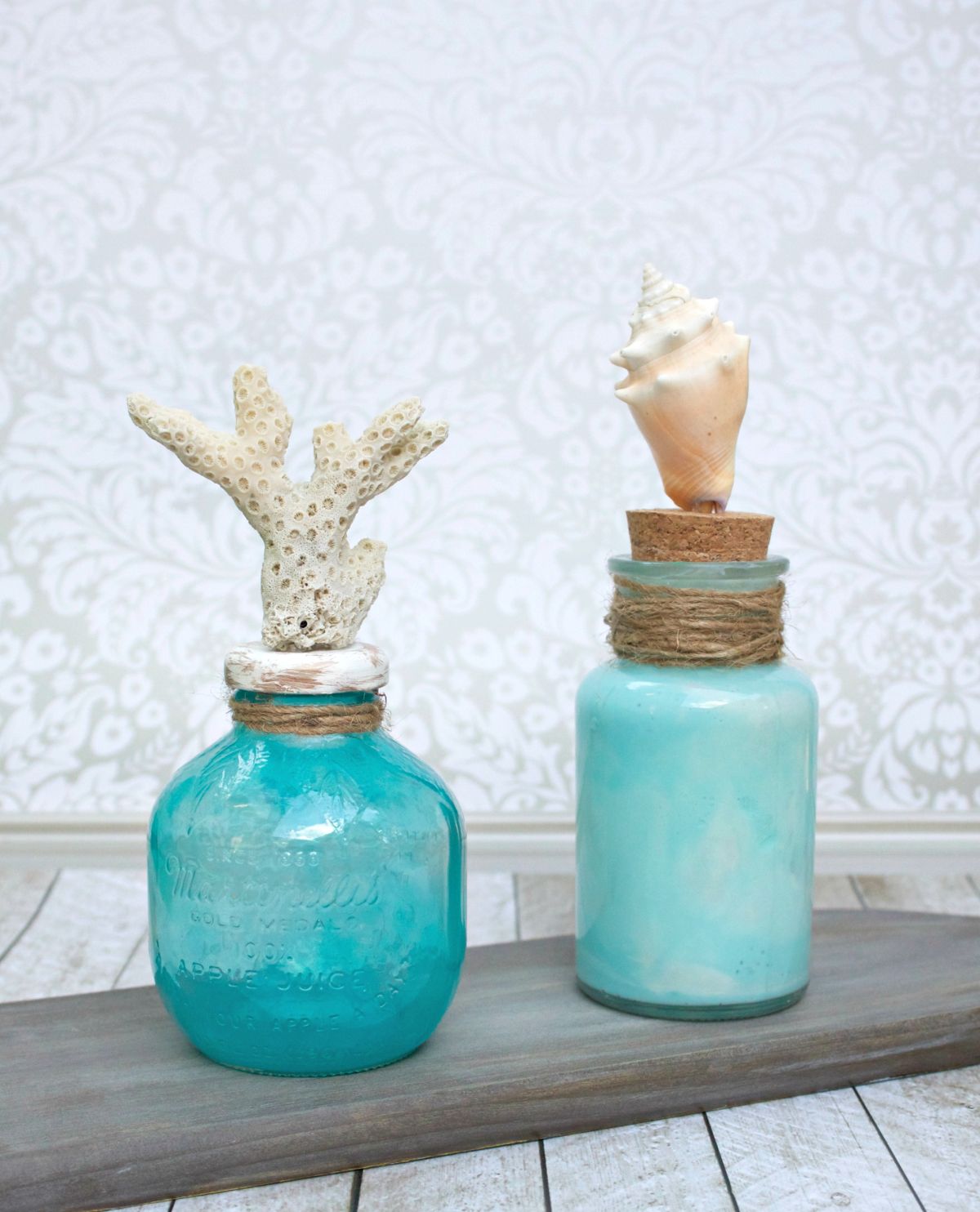 Glass Bottle Table Centerpieces