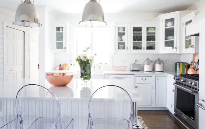 Glass Looking Kitchen Furniture