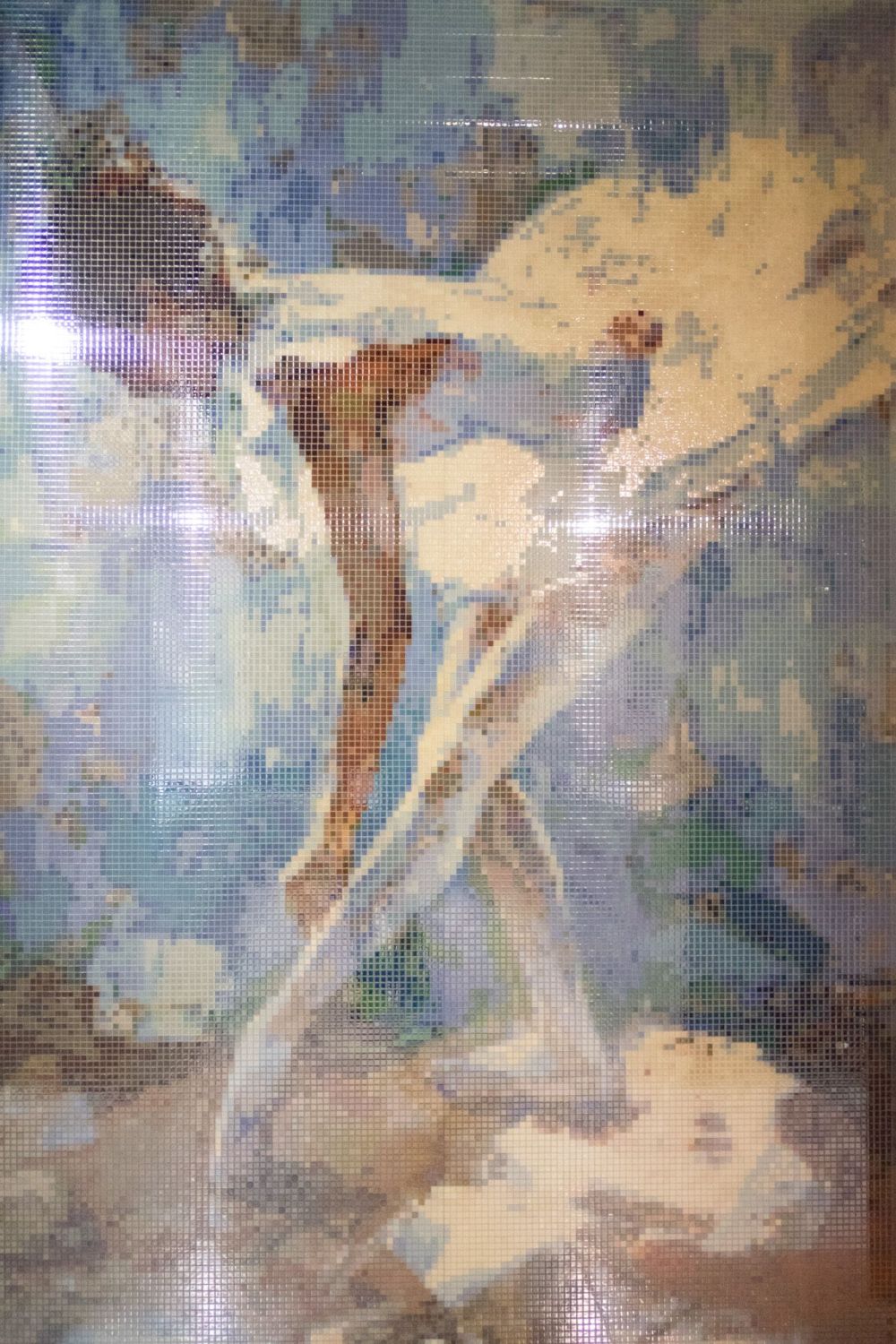 Glasspoint bathroom mosaic art