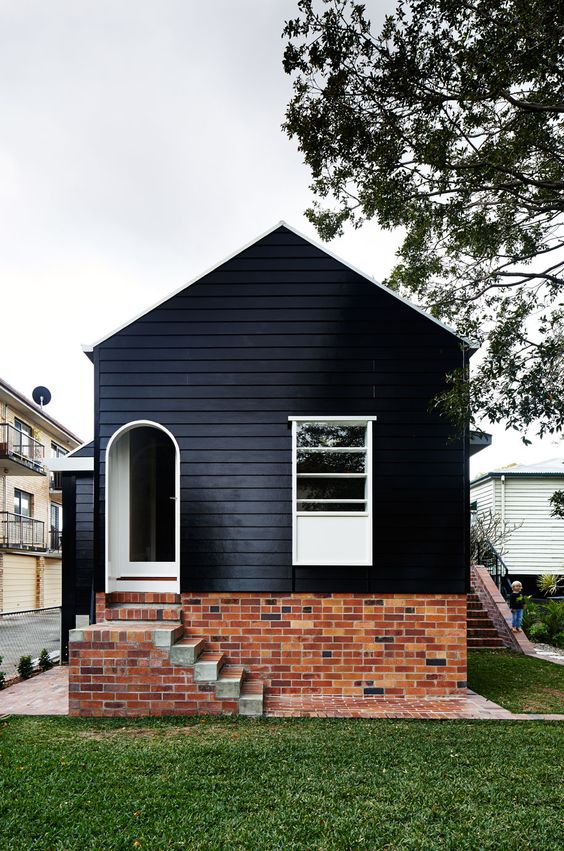 Glossy black house