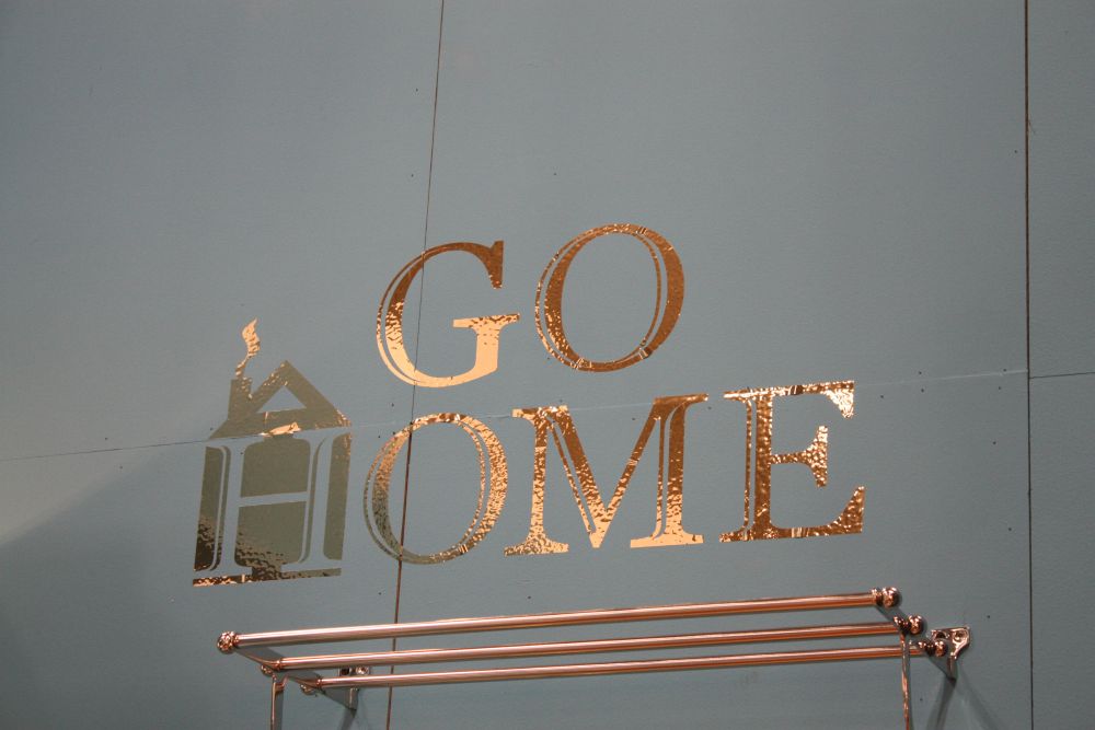 Go home sign