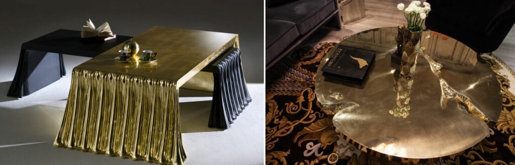 Gold Coffee Tables With Trendy And Sophisticated Designs