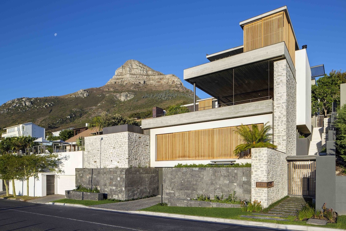 Gorgeous House With Gabion Walls