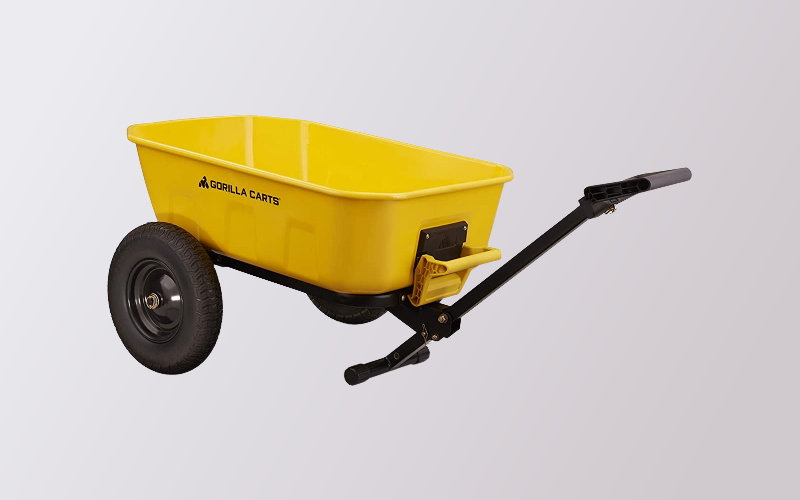 Gorilla Carts 8 cu ft Utility Lawn Trailer