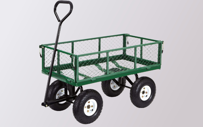 Gorilla Carts GOR400-COM Steel Garden Cart