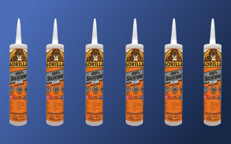 Gorilla Clear 100 Percent Silicone Sealant Caulk