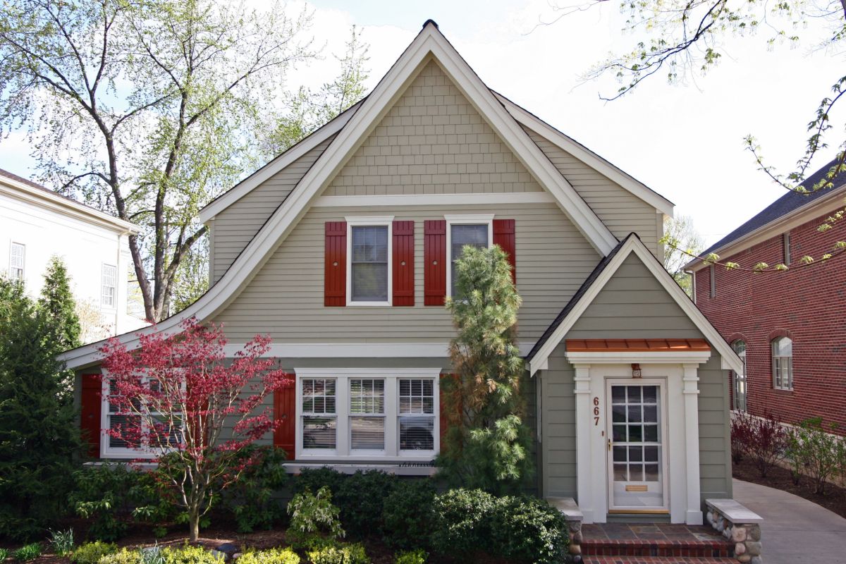 Gray Fiber Cement Siding