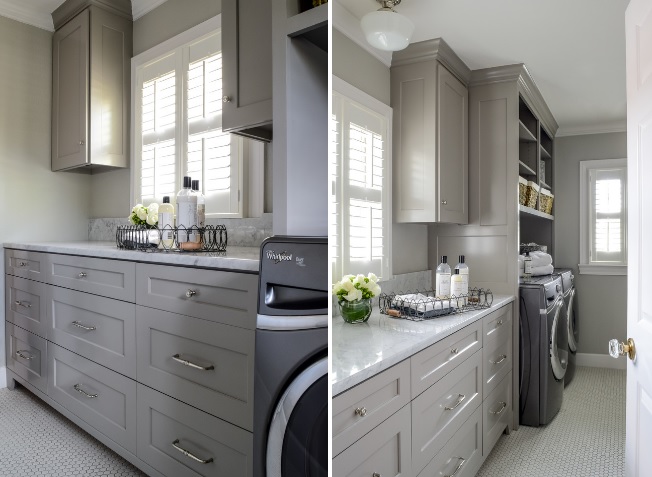 Gray Laundry room design picture