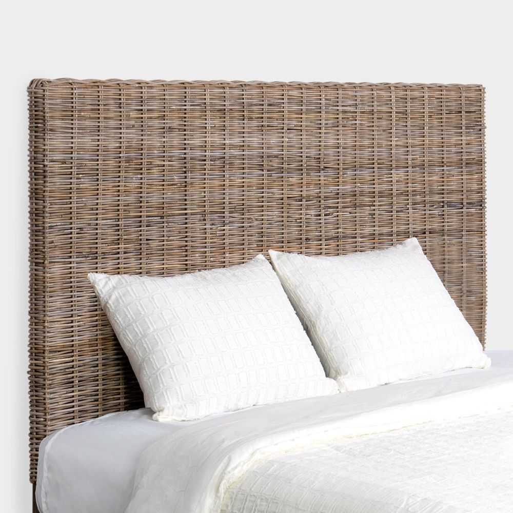 Gray Rattan Dimitra Headboard