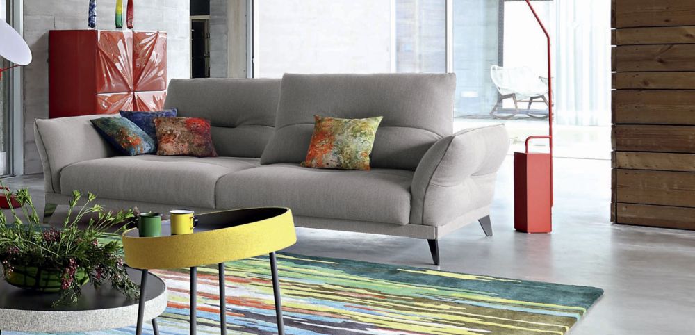 Gray small couch design