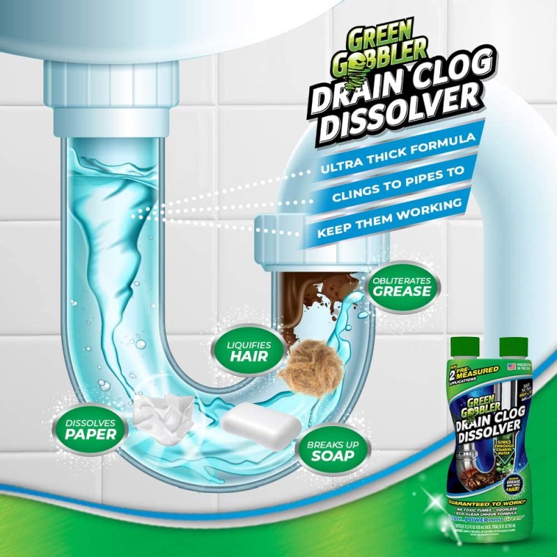 Green Gobbler Drain Clog Dissolver