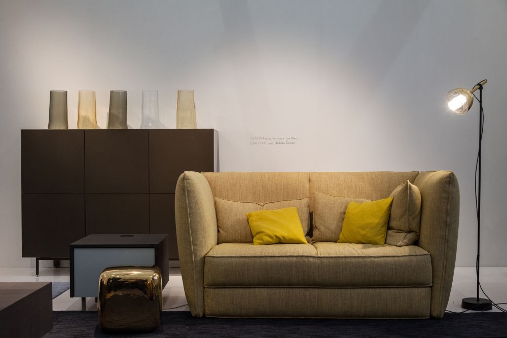 Green Ligne Roset collection Softly couch