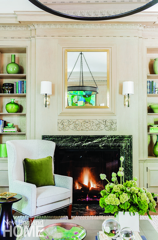 Green Marble Fireplace