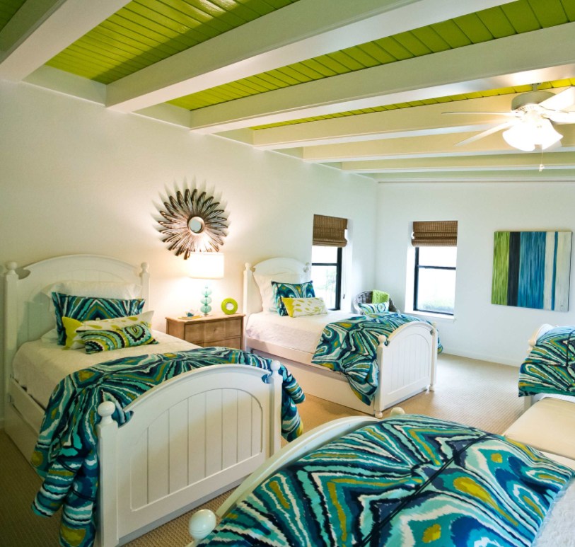 Green ceiling paint