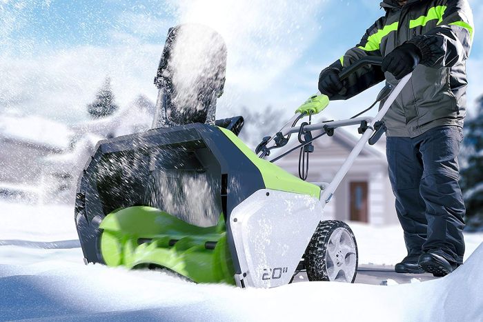 Greenworks 20-Inch 13 Amp Corded Snow Thrower