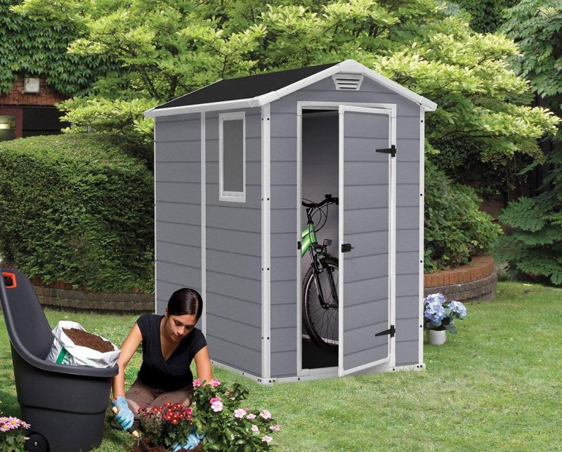 Grey Garden Storage Shed