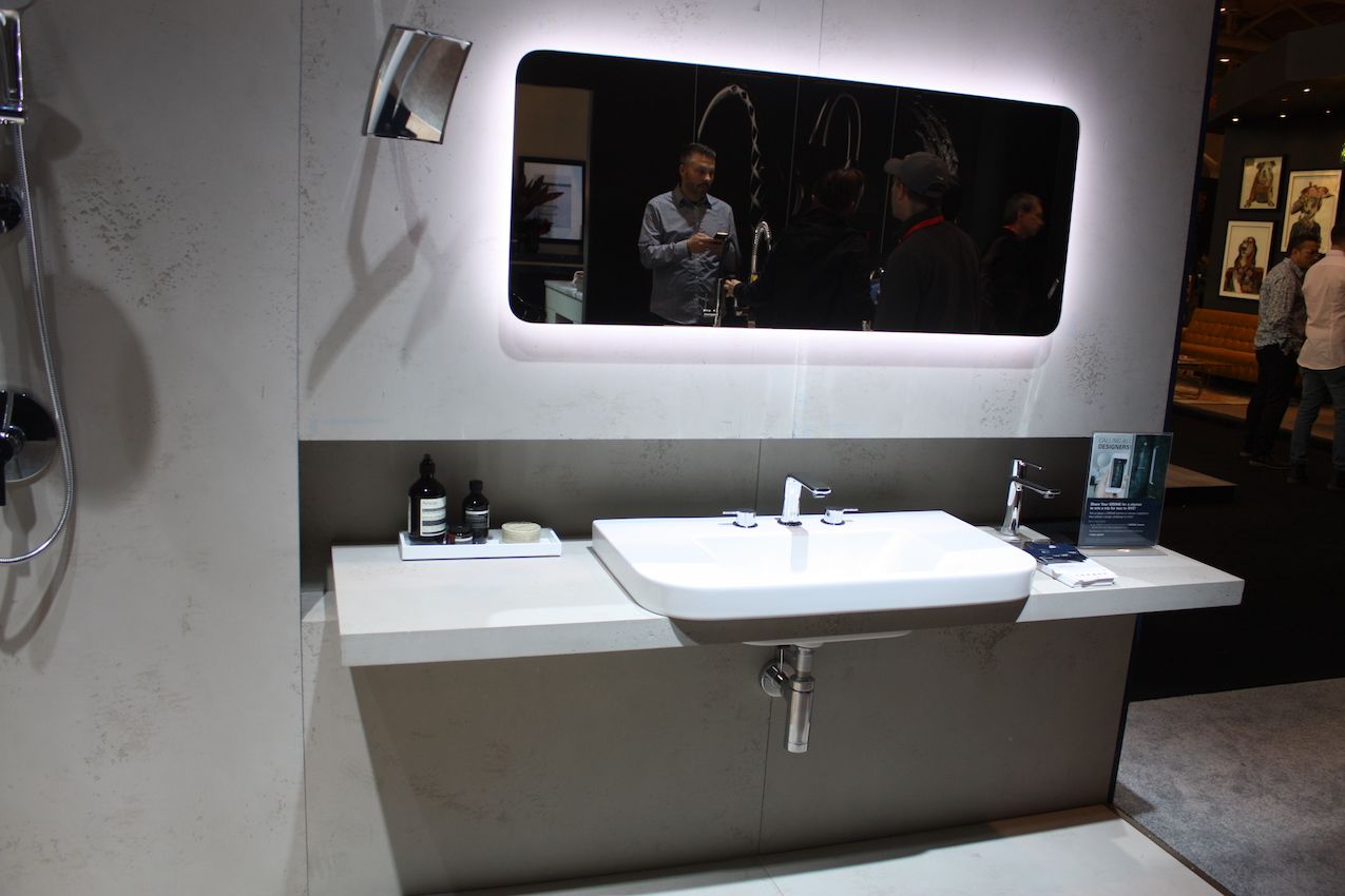 Smaller bathrooms will feel larger with a floating vanity.