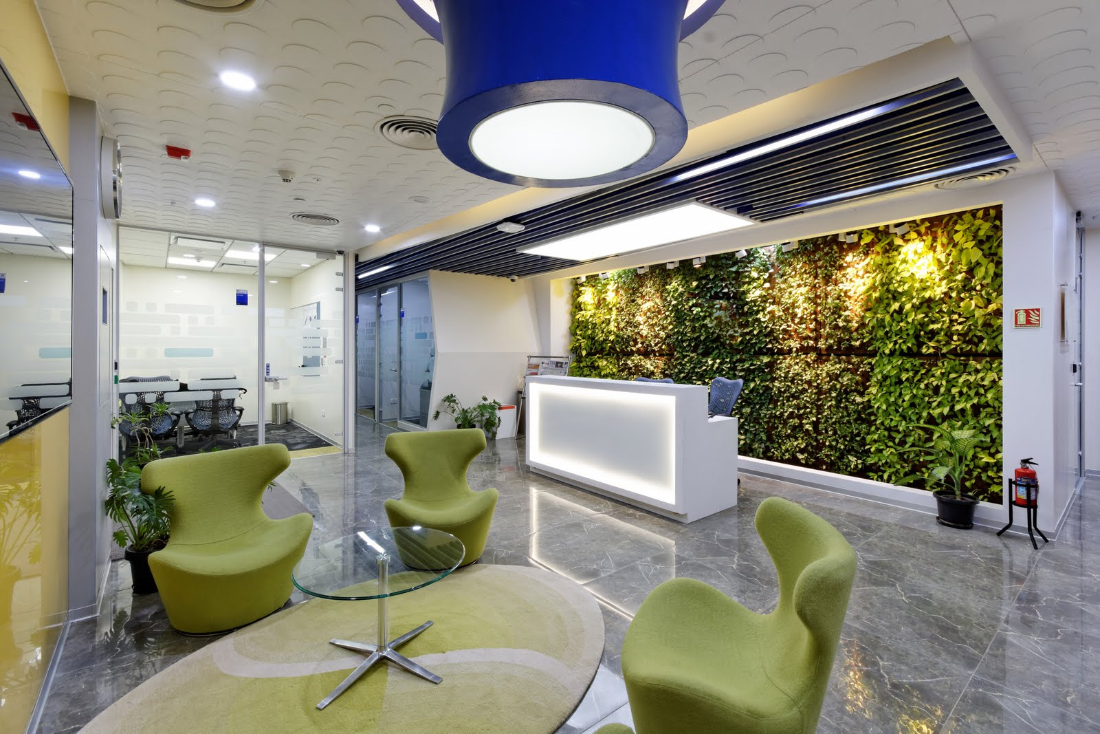 HERE – Bangalore Offices Green Walls