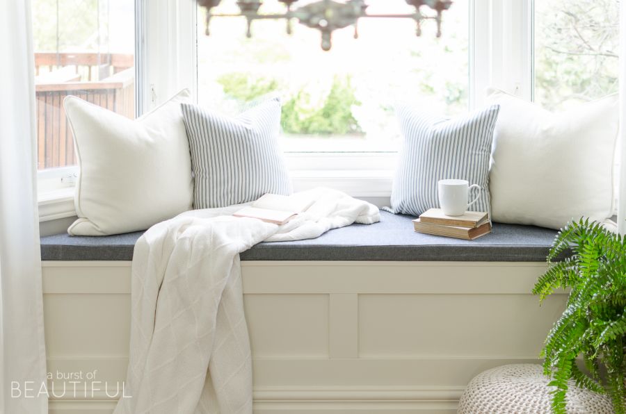 HOW TO BUILD A WINDOW BENCH WITH STORAGE