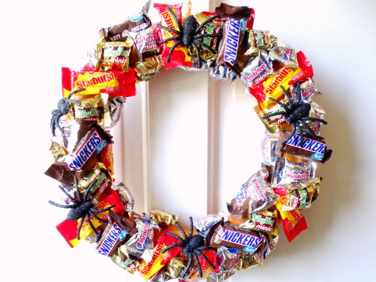 Halloween Candy Wreath