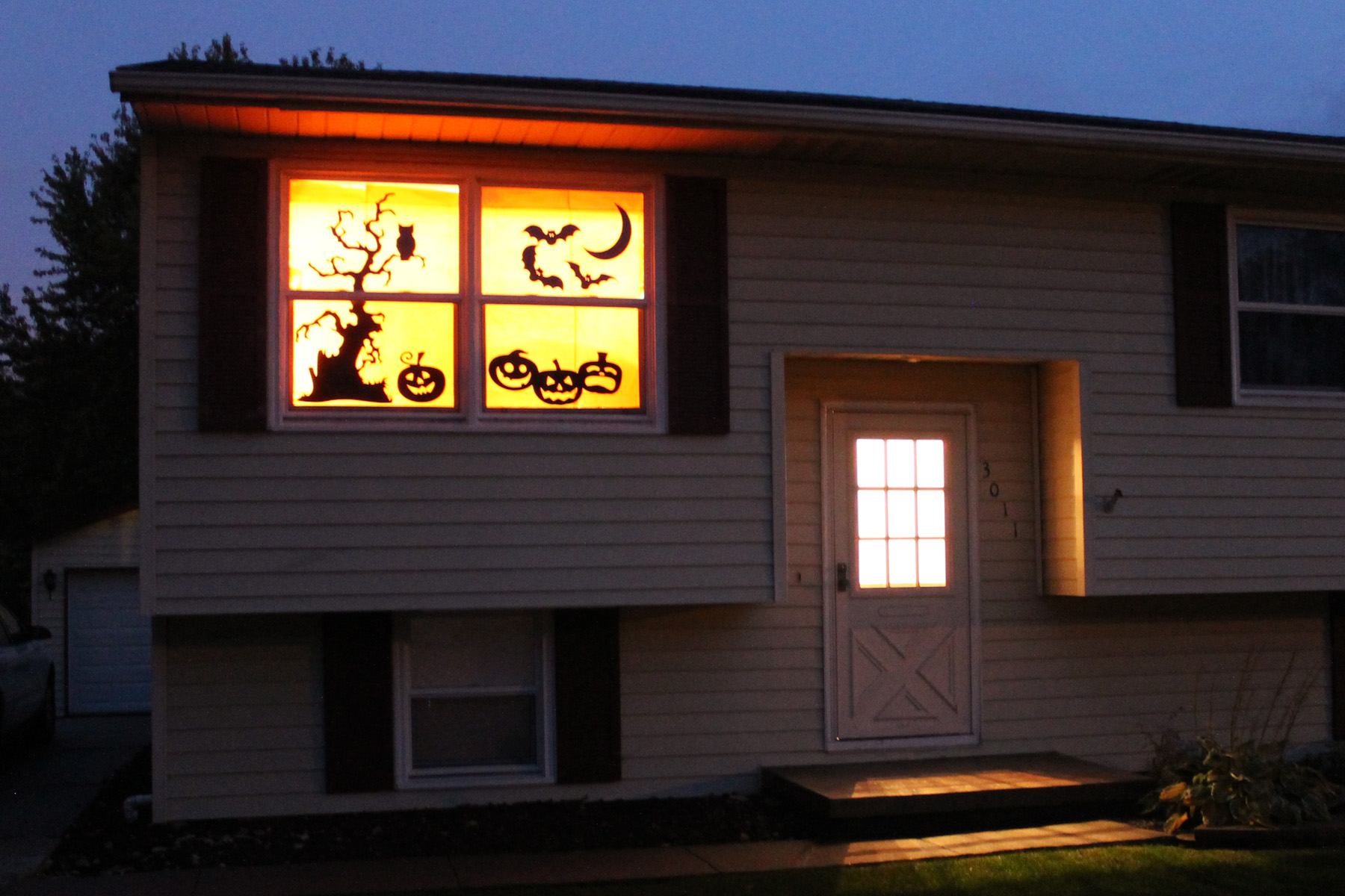 Halloween Silhouette Windows