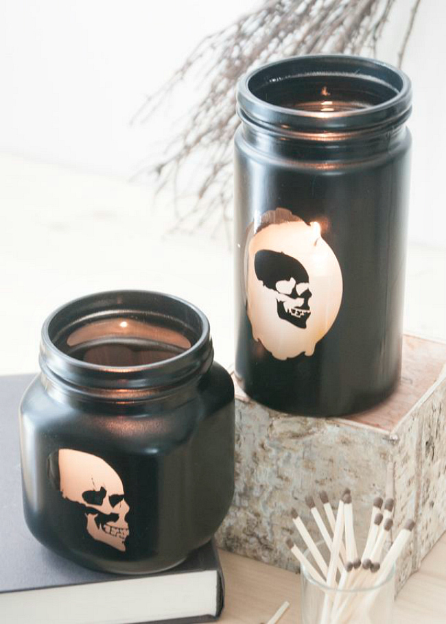 Halloween candle holders