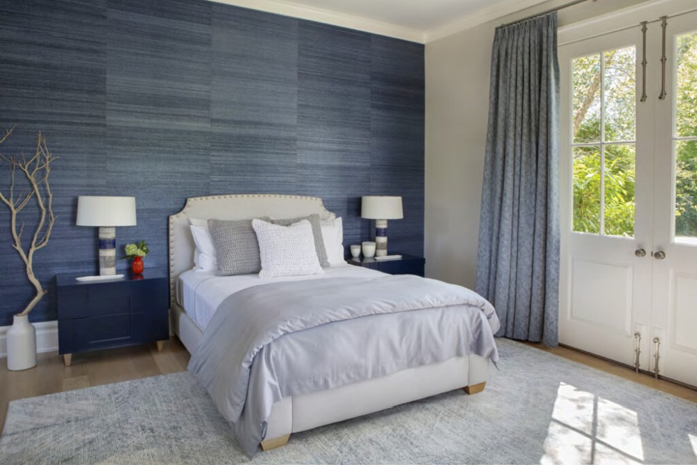 Hamptons Home Decor by Jessica Shaw ​Turett Collaborative blue bedroom