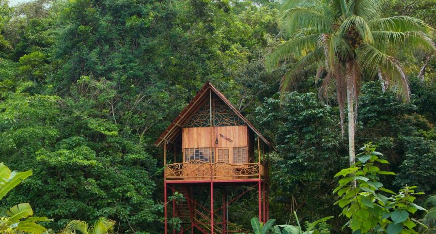 Handcrafted rainforest treehouse in Costa Rica