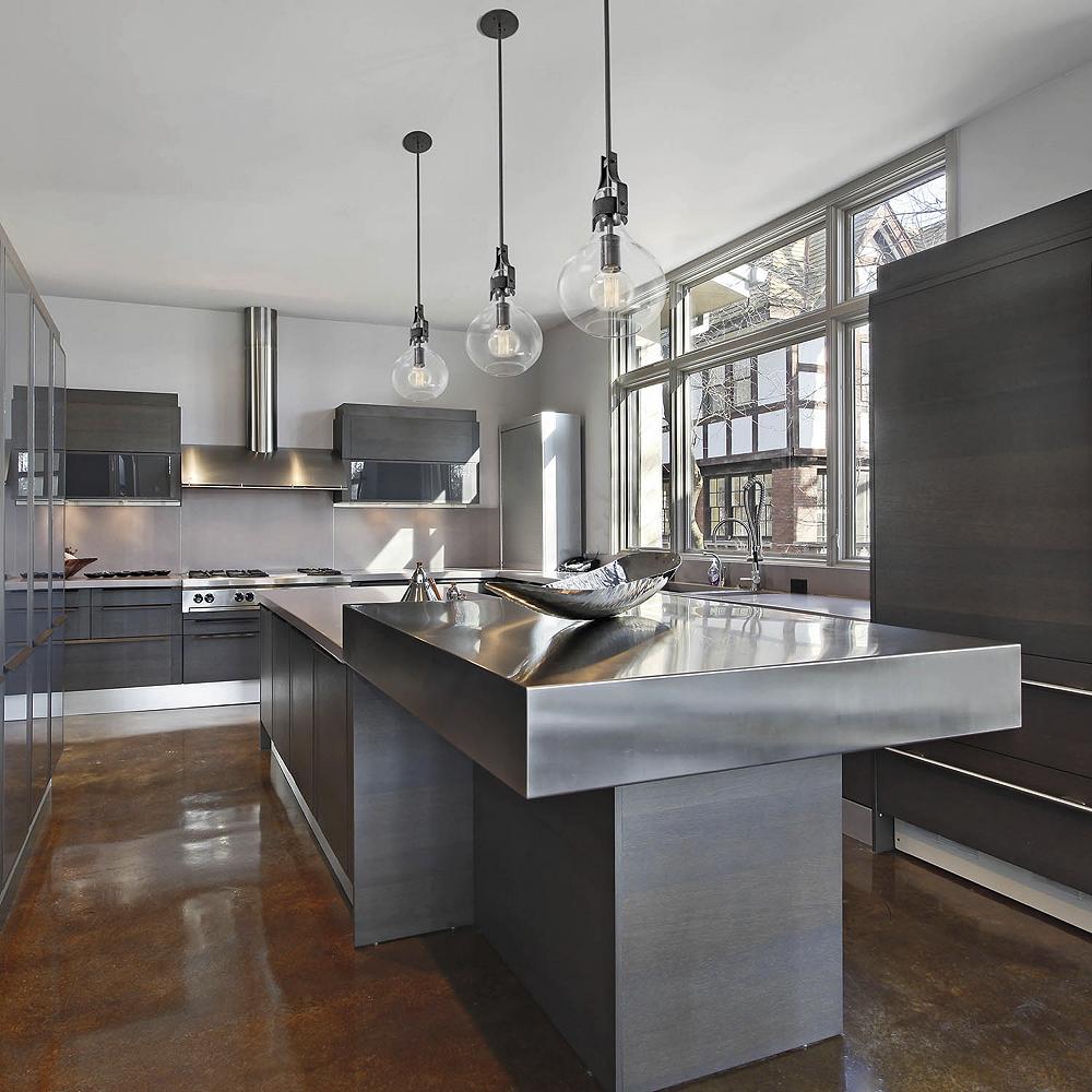 Hang Glass Light Fixtures in kitchen