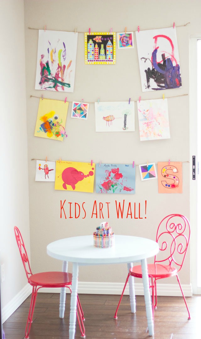 Hang the kids wall art