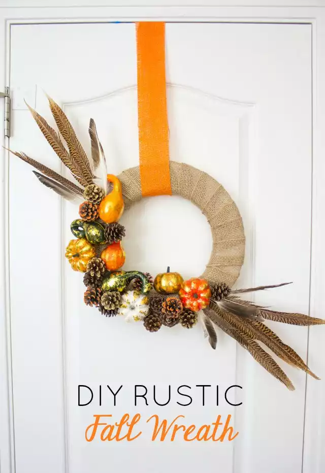 Hanging Rustic Fall Wreath