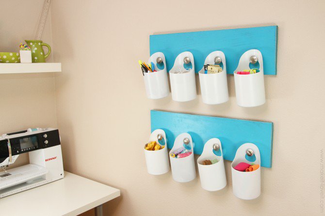 Hanging bins storage