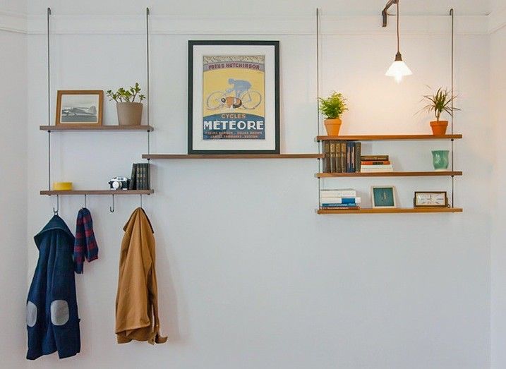 Hanging shelves - industrial style