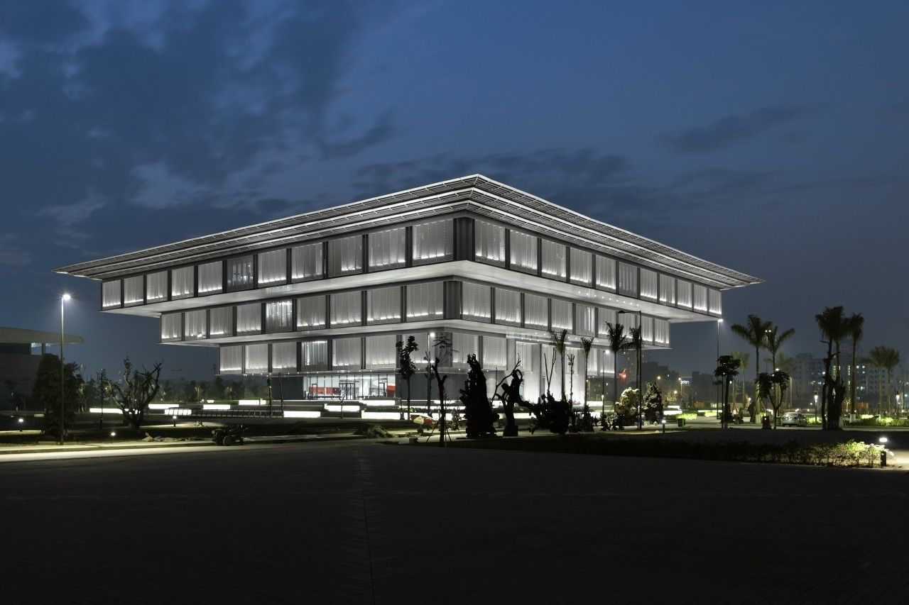 Hanoi Museum from gmp Architekten night