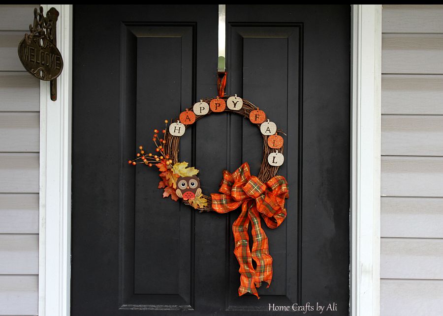 Happy Fall Wreath Letters