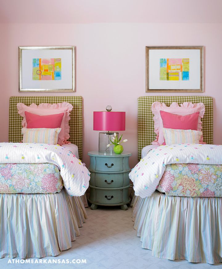 Harper Howey Interiors Twin Girls Beds