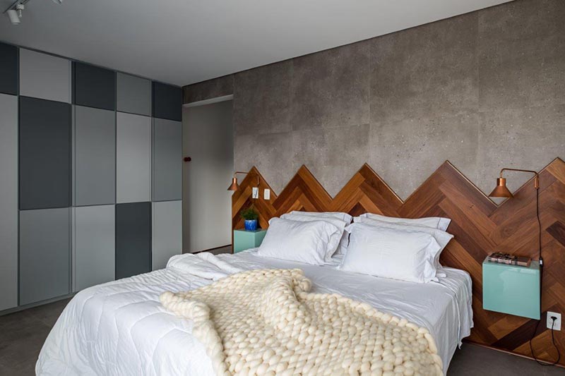Headboard Herringbone Pattern