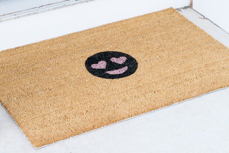 Heart Eye Emoji Doormat