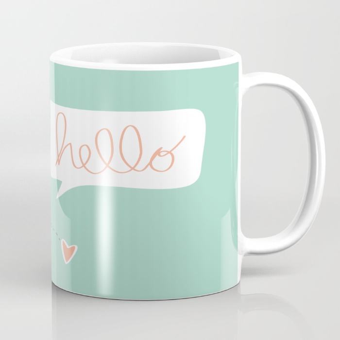Hello mint mug