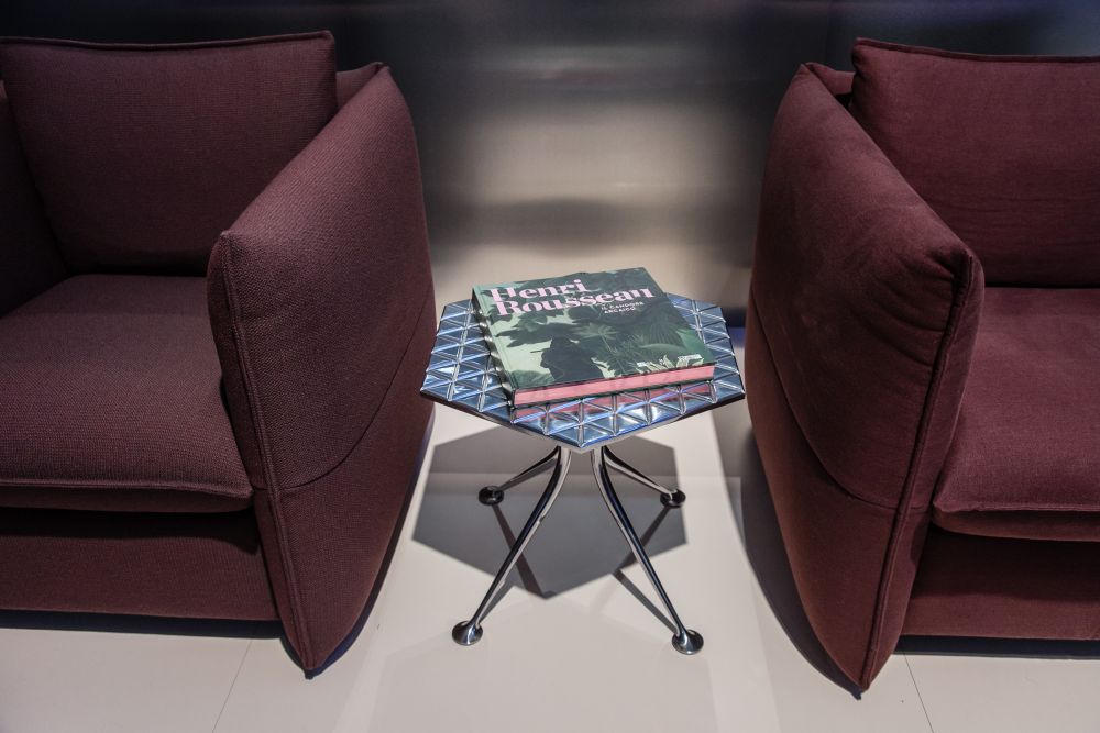 Hexagonal table by Alexander Girard for vitra