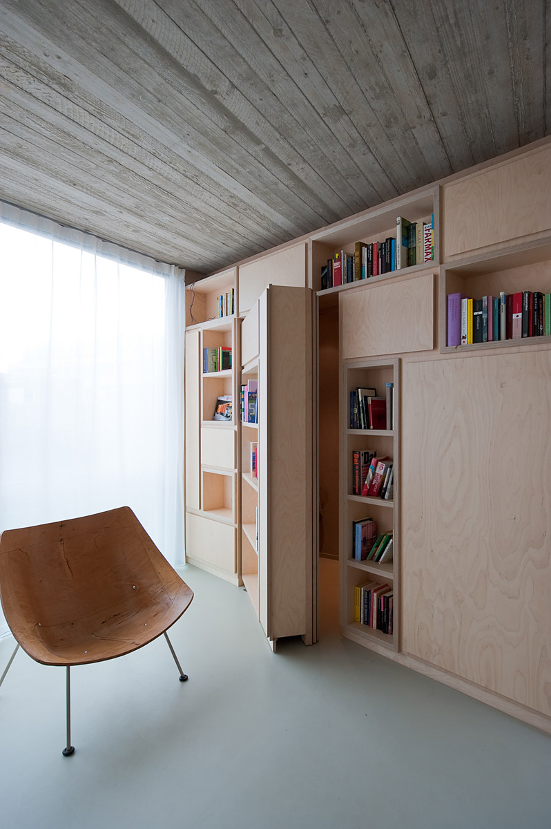 Hidden bookcase door